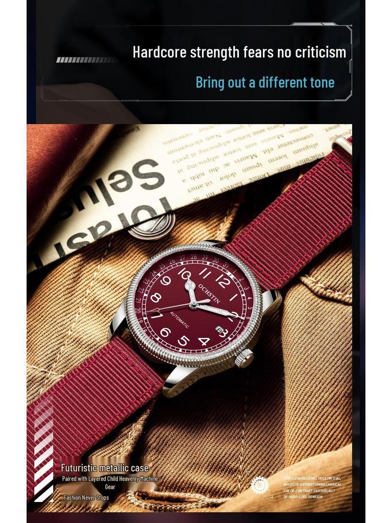 OCHSTIN Augusten Men's Classic Luminous Date Automatic Mechanical Watch