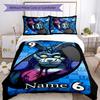 3pcs Custom Name Five Nights At Freddy's Bedding Set Duvet Cover Closure Includes 1 Duvet Cover & 2 Pillowcases for All Seasons Bedroom Decor