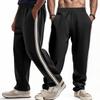 Pantaloni da uomo per primavera e autunno Pantaloni da uomo larghi con strisce laterali gamba larga gamba dritta Pantaloni da tuta