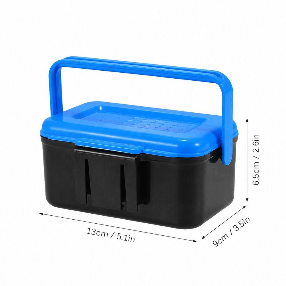 2PCS Plastic Fishing Bait Box with Clip Worm Storage Case Fishing Lure Box  Fishing Accessories
