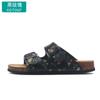 Fashion Astronomy cork slippers men strucplates couple beach slippers casual sandals men summer shoes