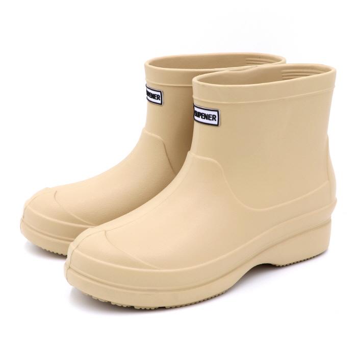 Supener Holland Lightweight Mid-Calf Rain Boots Beige