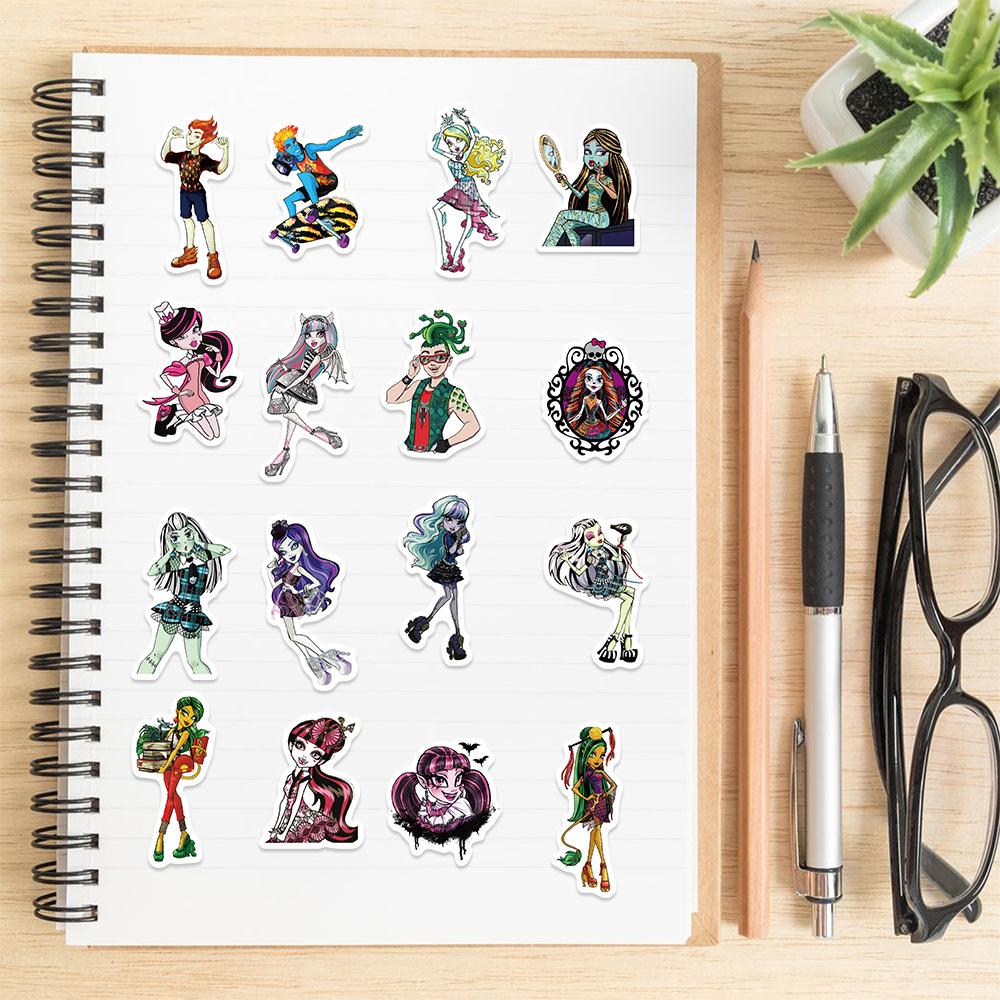 70Pcs Monster High Stickers for Teens Cool Anime Waterproof Vinyl Decals Water Bottles Tonys and Gifts Teens Girls