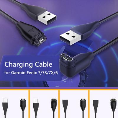 Ladekabel für Garmin Fenix 7/7S/7X/6/6S Forerunner 745 Venu Instinct Micro USB Typ C Uhrenladegerät Adapter Konverter