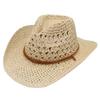 1Pc Panama Soft Straw Hat For Men Women Summer Breathable Travel Beach Hats Solid Wide Brim Sunscreen Hat