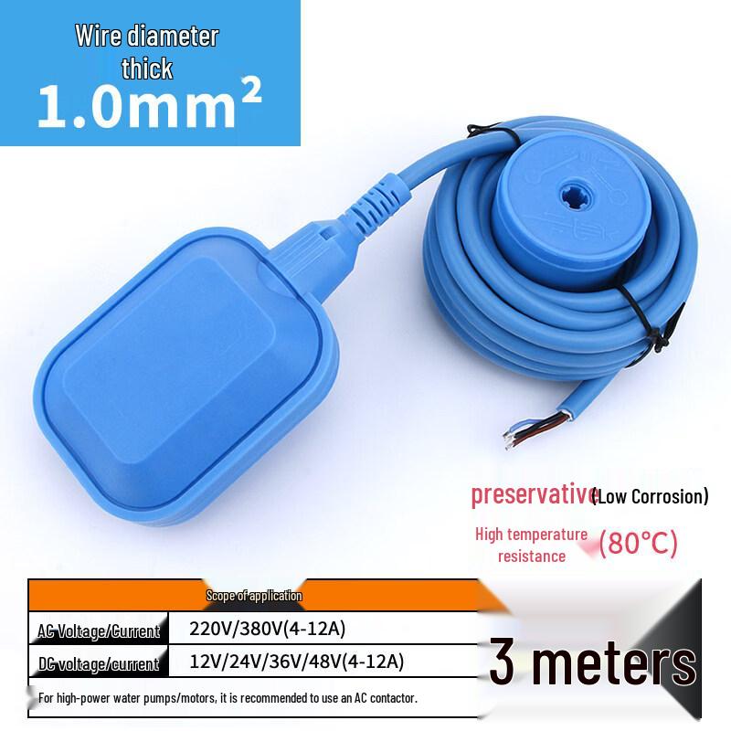 

JPHZNB Corrosion-Resistant Silicone Wire Liquid Level Float Switch Controller