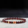 Hua Ying Natural Wine Red Garnet Bracelet for Women, Light Luxury Niche Exquisite Koi Fish Fortune Bead Multi-loop Bracelet