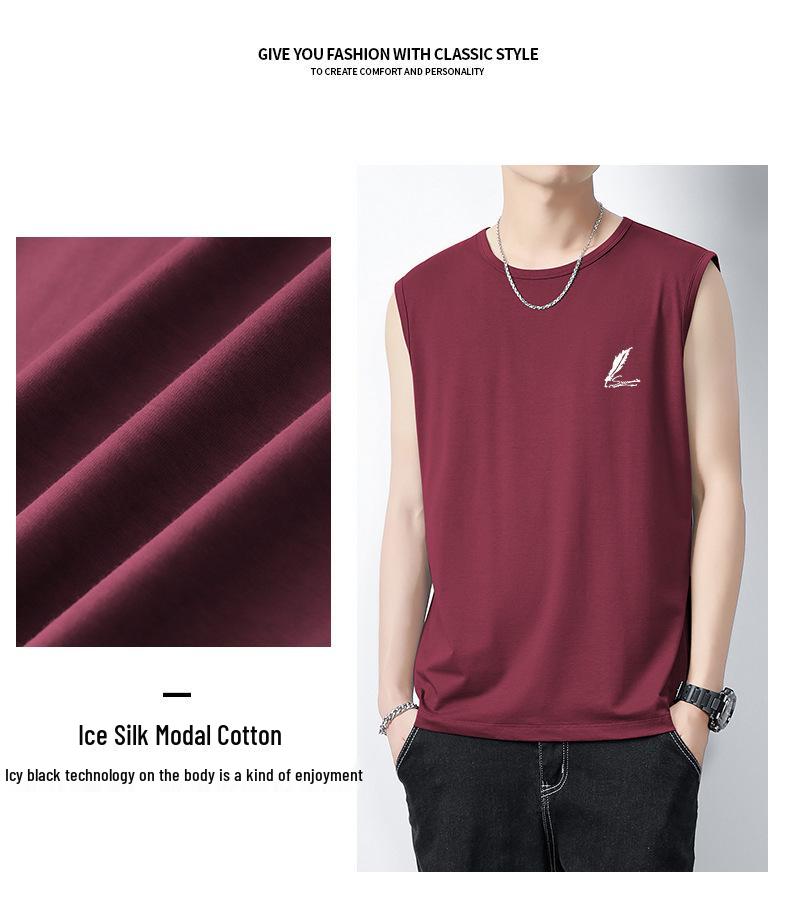 Men's Quick-Dry Ice Silk Tank Top - Cool, Lightweight, Sleeveless Fitness Shirt
