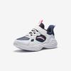 Anta Kids Synthetic Leather Fabric Trendy Versatile Lightweight Shock Absorbing Low Top Running Shoes Men Running Shoes Blue White A22445577N-2