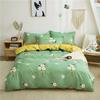 White Green Botanical Floral Duvet Cover Set Queen Reversible Gold Paisley Pattern Bedding Set Soft Microfiber Comforter Cover