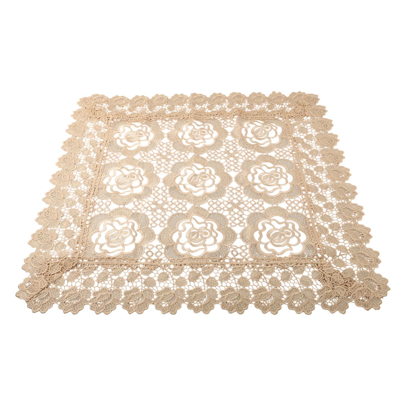 Elegant Floral Designed Table Covering Suitable for Various Uses Including Dinner Parties and Wedding Receptions