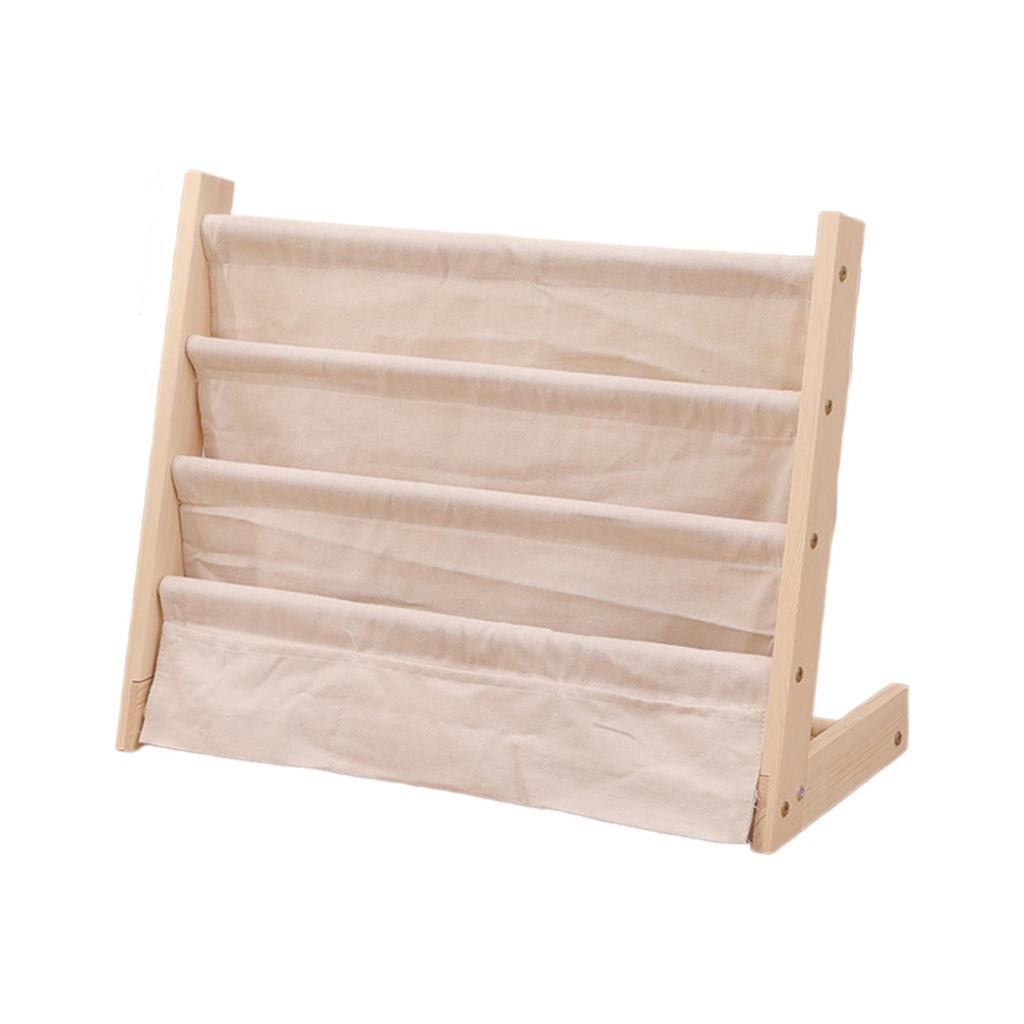 Rack Wooden Bookshelf Children's Bookcase Organizer