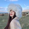 Fluffy Fur Bucket Hat For Women Plush Fisherman Hat Warm Women'S Winter Hat Thicken Cold Snowy Day Panama Cap Chrismas Gifts