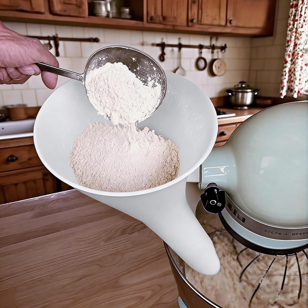 For Artisan Ksm150 5 Enables Guided Pouring Easy Pouring Design Flour Funnel - Prevents Spills & Messes, Kitchen Aid Funnel Tool