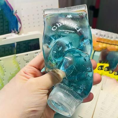 Toothpaste Squishy Toy Fruit Filled Clear Jam Strawberry Fruit Filled Bottle Maltose Asmr Fidget Stress Relief Sensory Toy Gift