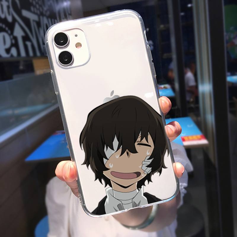 RUICHI Bungou Streunende Hunde Dazai Osamu Telefon Fall Für iPhone 11 12 Mini 13 Pro XS Max X 8 7 6s Plus 5 SE XR Transparent Shell