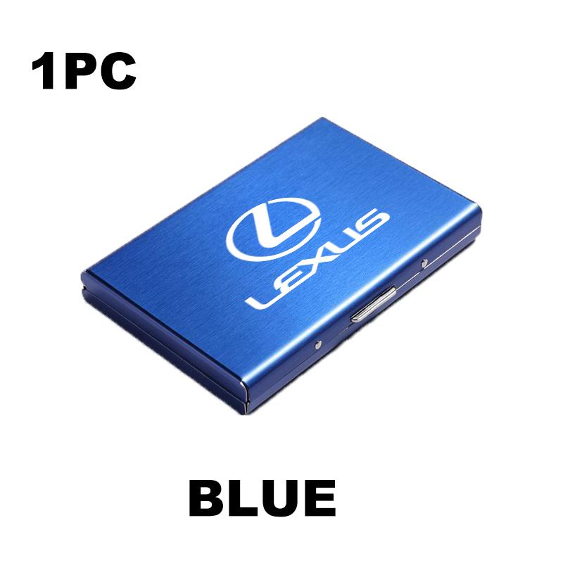 

For Lexus RFID Blocking Metal Wallet Clip Credit Card Holder Money Wallets Slim ID Card Case RX350 IS250 CT200h ES250 ES300h