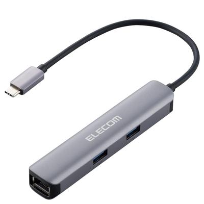 Dokovací stanice ELECOM Připojení k USB Hubu HDMI x 1 Gen1 x 3 HDMI x 1 LAN port x 1 Stříbrný typ-C USB 3.1 DST-C17SV
