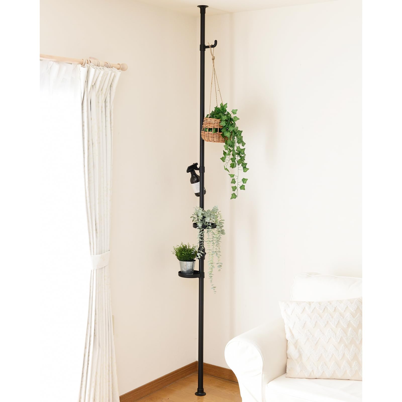 

[Yamazen] Натяжение стойки для подставки для растений с функцией One-Touch Tension (Получена полезная модель