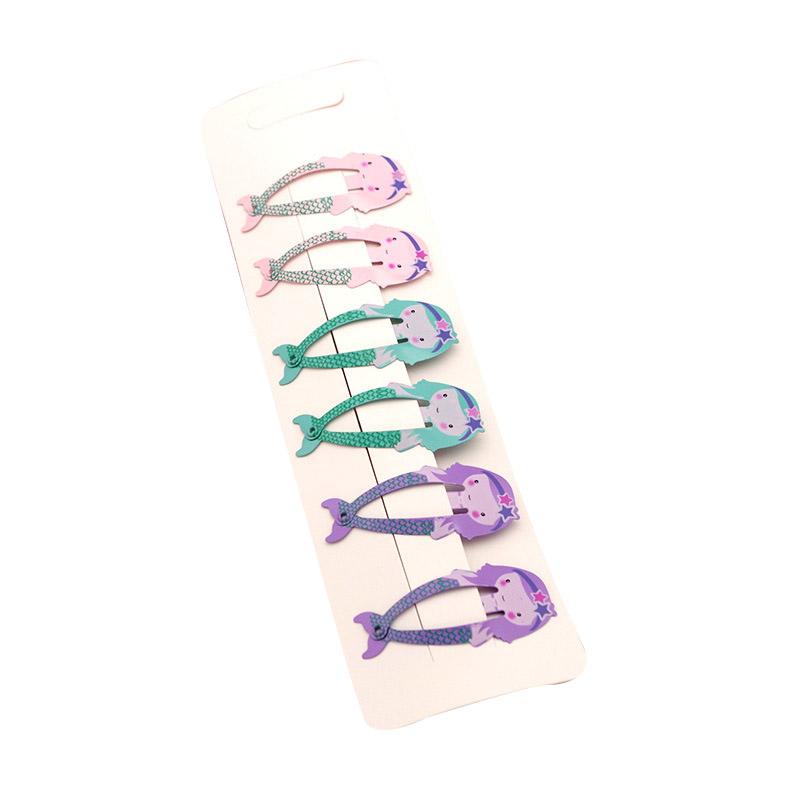 6 sztuk spinki do włosów Barrettes owoce wzór zwierzęcy antypoślizgowy brokat dla dziewczynki małe akcesoria do włosów