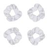 Girls Elastic Hair Ties White Scrunchies for Tie-dye Hair Ropes DIY Hair Scrunchies Soft Rubber Bands Hair Suppliess