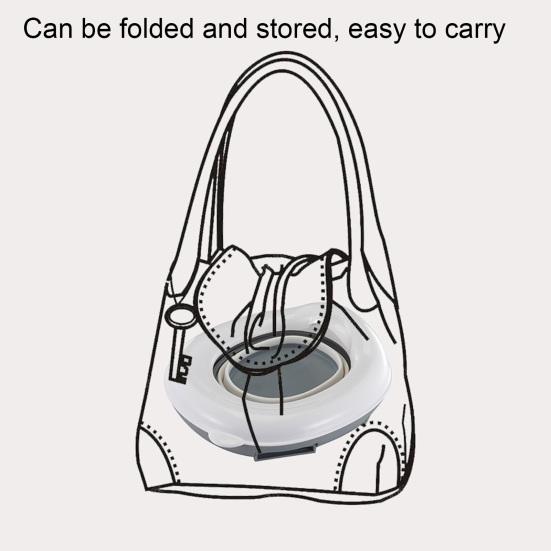Portable Baby Toilet Seat Safe Comfortable Convenient Foldable Design Wide Application Baby Toilet for Travel