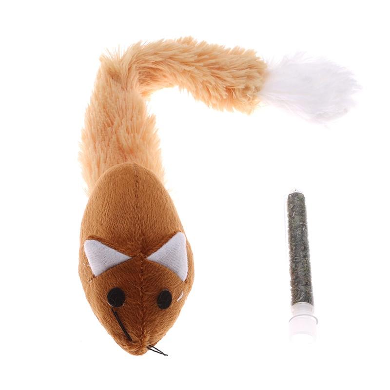 False Long Tail Mouse Cat Catnip Toys Pet Playing Toys