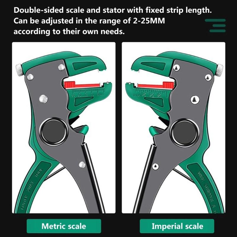 Automatic Wire Stripper and Cutter, Wire Stripping Tool 2 In 1 and Wire Stripper Tool for Electrician