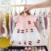 Baby Girl Summer Short-sleeved Dress Clothes cotton Stitching Embroidery Yarn Foreign Girl princess dresses