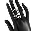 DIEZI Exaggerated Irregular Heavy Metal Smooth Wide Cuff Bangles New Vintage Fashion Geometric Bracelets For Women Men Jewelry
