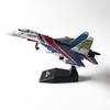 1100 Red & Blue Russian SU-35 Flanker Fighter Attack Aircraft Metal Fighter Military Model Fairchild Republic Diecast Plane Model