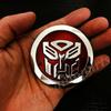 3D Metal Chromowane Transformery Autobot Decepticon Odznaka Samochodowa Emblemat Naklejka