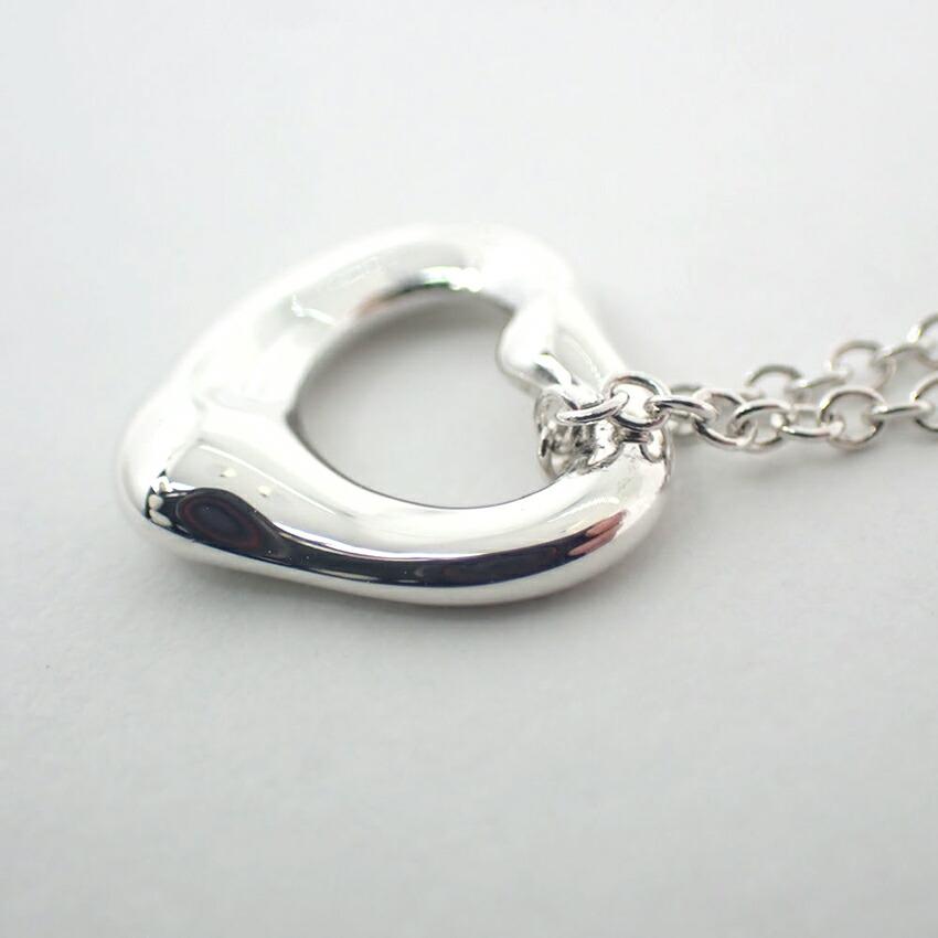 [Used] TIFFANY/Tiffany 925 Open Heart Pendant/Necklace/j112-3