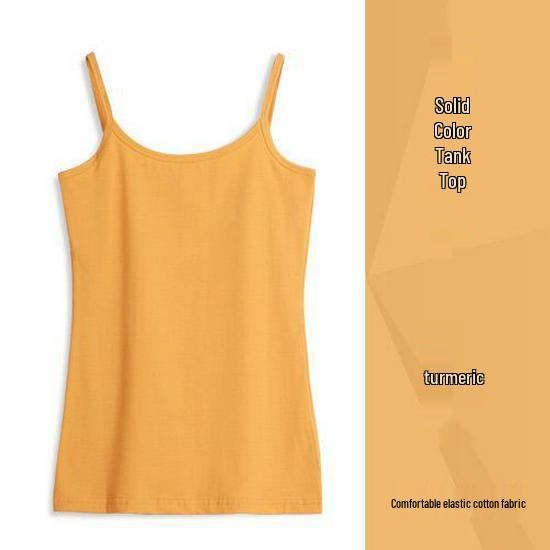 Women's Pure Cotton Black Camisole Vest – Small, Tight-Fitting, Sexy, Plus Size, Short Top for Summer/Spring.