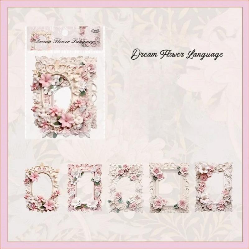 10pcs Memo Pads Material Paper Retroactive Memory Junk Journal Scrapbooking Cards Retro Background Decoration Paper