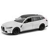 Bburago 1/24 BMW M3 Touring 2023 White / Diecast Miniature Car, Finished Model 18-21112 WT