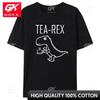Unisex Women TShirts Tea Rex Funny Dinosaur Drink Coffee T Shirts Fashion Casual TShirt High Quality Streetwear Tops Tee Shirt