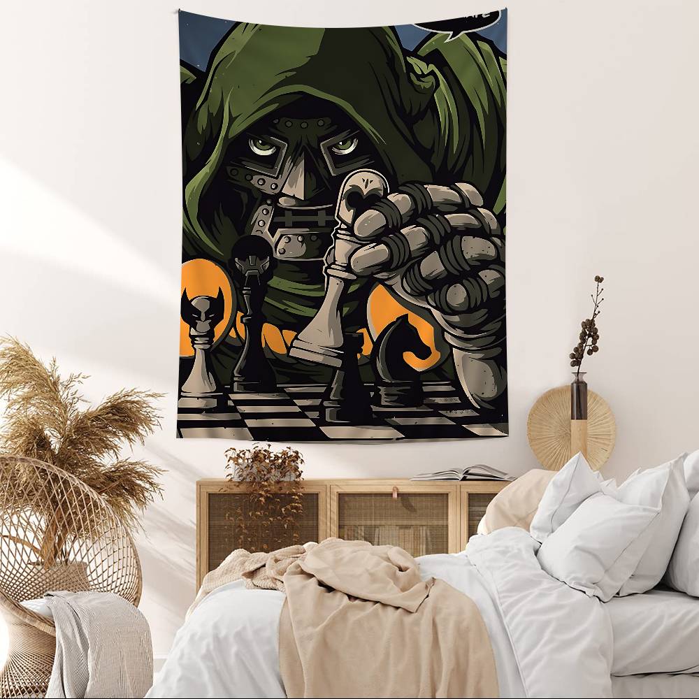 Mmf Ddoom Printed Large Wall Tapestry Art Science Fiction Room Home Decor Decor Blanket