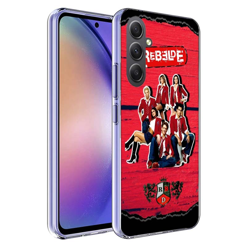 F-Fashion RBD R-Rebelde Cover For Samsung A54 A34 A24 A14 A53 A33 A23 A13 A52S A32 A22 A12 Phone Galaxy A03 A04 A02S A42 A73 TPU