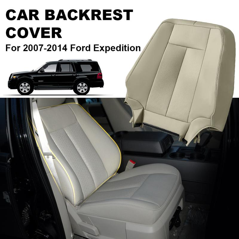 For Ford Expedition 2007 - 2014 Driver Passenger Perforated Leather Seat Cover Backrest