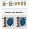 Refrigerator condenser radiator with fan small air-cooled cooling universal copper tube fin-type freezer radiator 120*120 fan