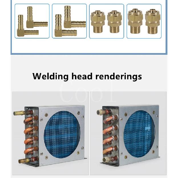 Refrigerator condenser radiator with fan small air-cooled cooling universal copper tube fin-type freezer radiator 120*120 fan