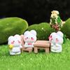 Adorable White Rabbit Figurine Blind Box - Cute Gift & Micro Landscape Decor