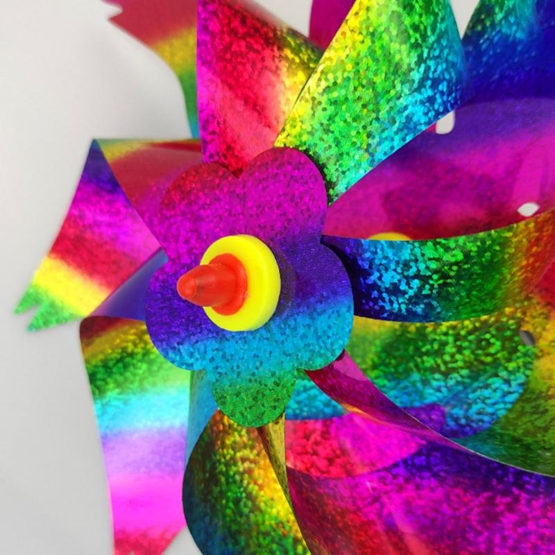 6 st Fågelskrämmor Vindsnurror Multifunktionell Trädgårds Gård Dekoration Tillbehör för Trädgårds Gård Fest Bakgrund