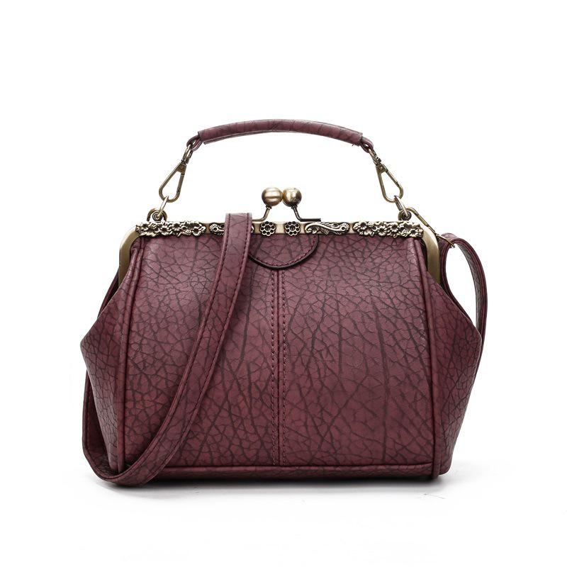 Women Vintage Pillow Designer Crossbody Bag Clip Shoulder Handbag Messenger Bags Female PU Leather Shopping Tote Bags
