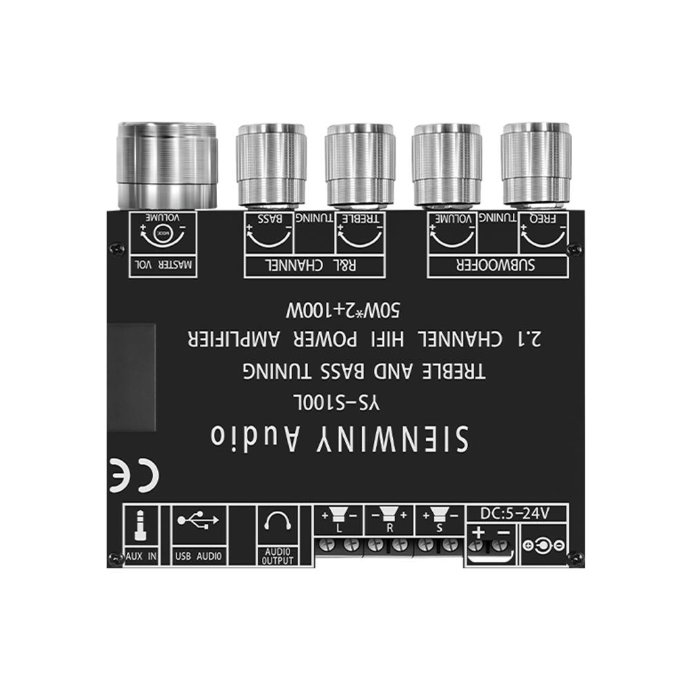 

2.1 3-канальный аудио усилитель модуль 50WX2 100W CS8673E Bluetooth-совместимый