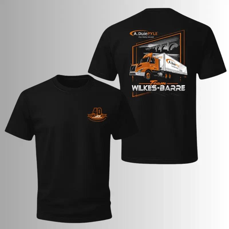 Trucking Job T-Shirt, A. Duie Pyle Semi Truck Graphic Back Print Team Wilkes-Bar XS