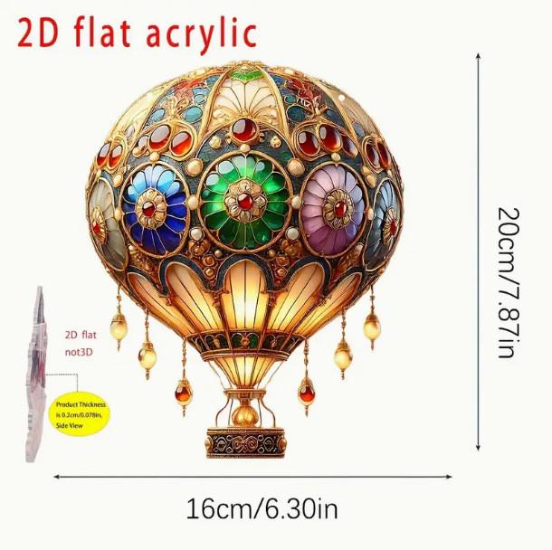 Heart Balloon Led Light With Acrylic Hanging Decor For Romantic Party Gifts