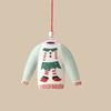 Double-sides Painted Drop Ornaments Nordic Embellishment Gift Christmas Hanging Pendants  Festival