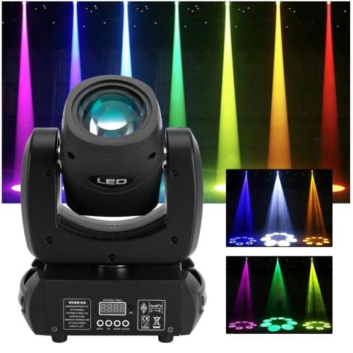 

Frezon Stage Light, High-Brightness 100W LED Stage Lighting, 12 Channels, 4 Control Modes, Stage Moving Light, 3-15 Degree Adjustment, 540/270 Panni